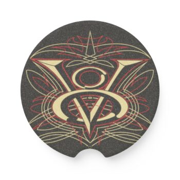 V8 with Pinstriping -Soapstone Car Coaster