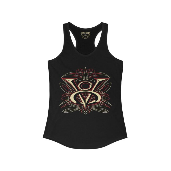 V8 Logo with pinstriping - Women's Ideal Racerback Tank