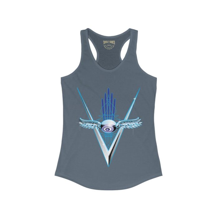Chrome Eyeball- Women's Ideal Racerback Tank - Image 8