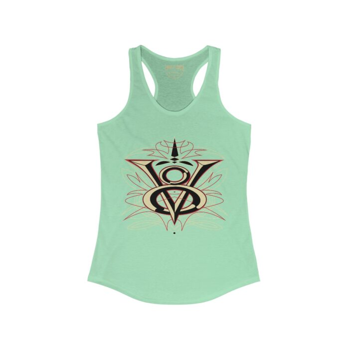 V8 Logo with pinstriping - Women's Ideal Racerback Tank - Image 8