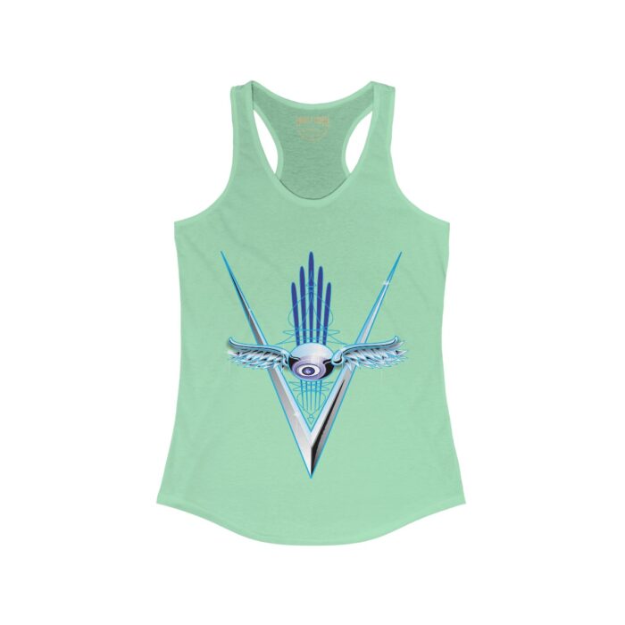 Chrome Eyeball- Women's Ideal Racerback Tank - Image 7