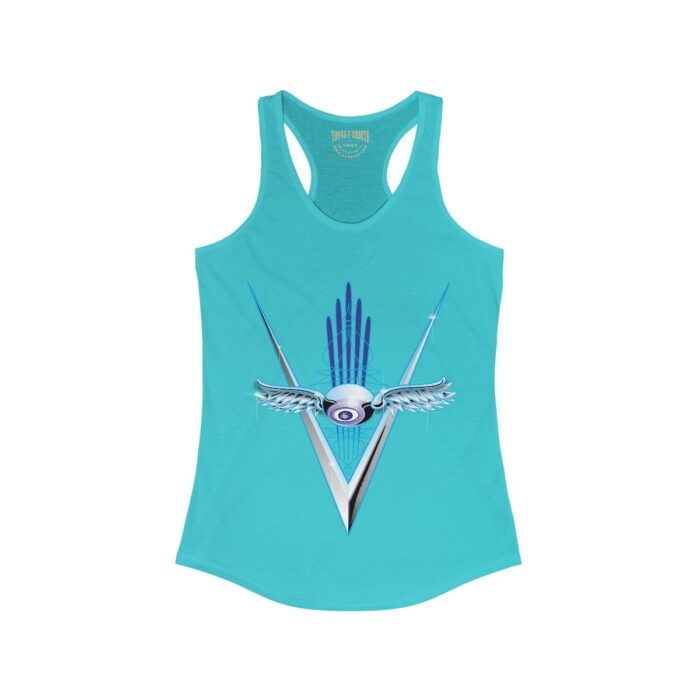 Chrome Eyeball- Women's Ideal Racerback Tank - Image 9
