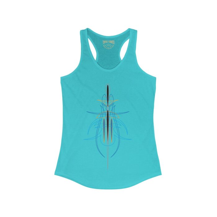 Pinstriping - Women's Ideal Racerback Tank - Image 10