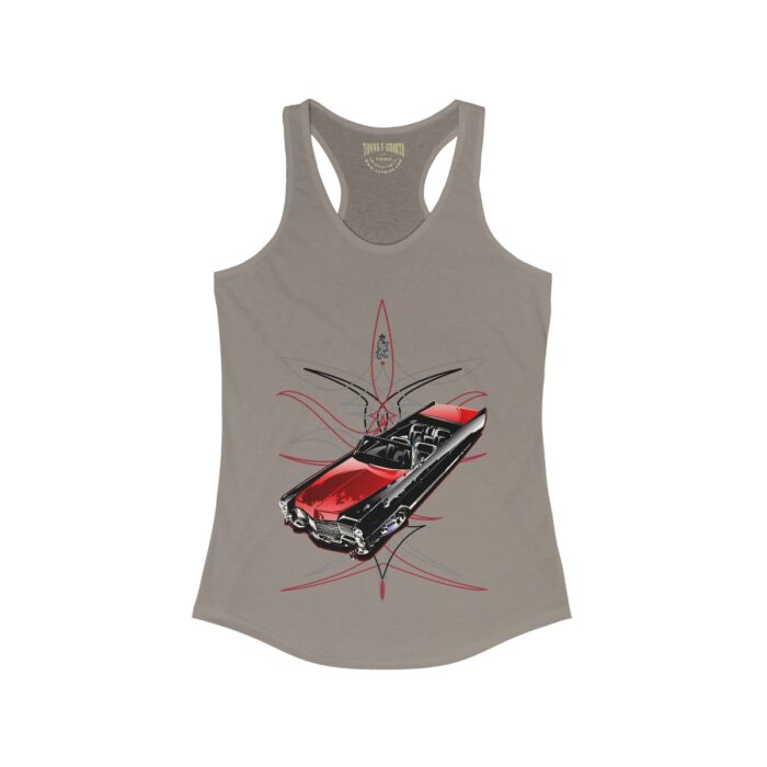 Cadi pinstriping (jimmy Smith Design)- Women's Ideal Racerback Tank - Image 6