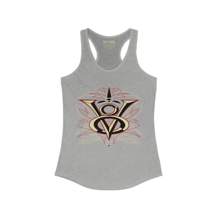 V8 Logo with pinstriping - Women's Ideal Racerback Tank - Image 6