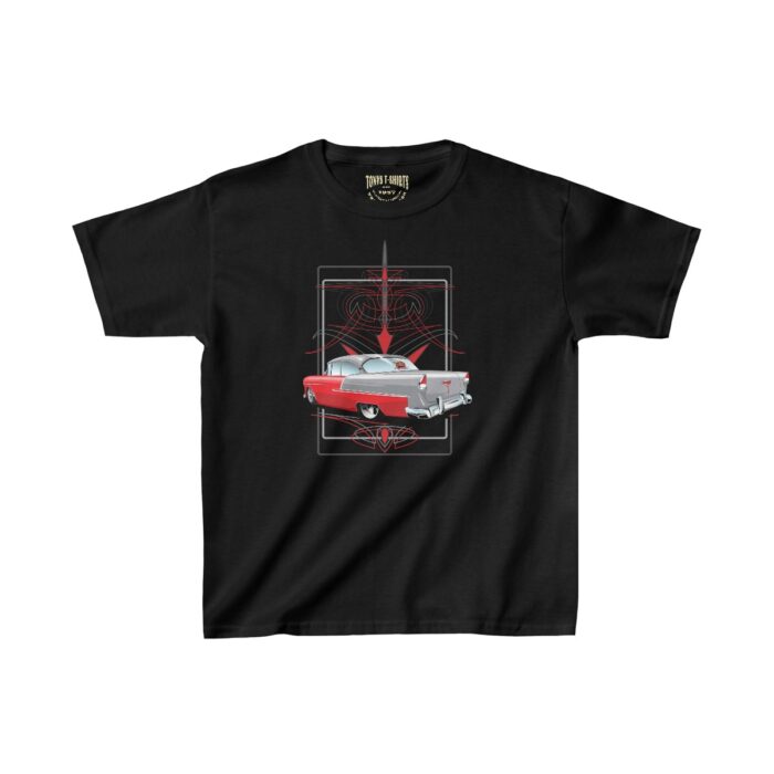 55Chevy Pinstriping (Tony pinstriping design)- Kids Heavy Cotton™ Tee - Image 3