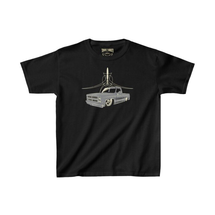 Square Body Pinstriping- Kids Heavy Cotton™ Tee - Image 3