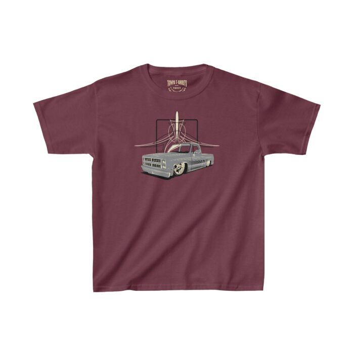 Square Body Pinstriping- Kids Heavy Cotton™ Tee - Image 7