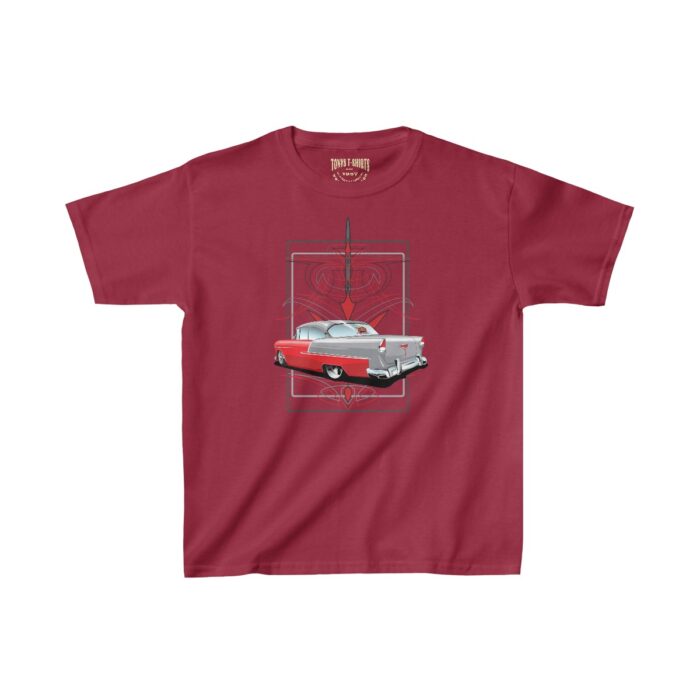 55Chevy Pinstriping (Tony pinstriping design)- Kids Heavy Cotton™ Tee - Image 11
