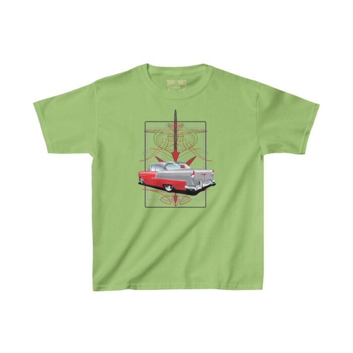 55Chevy Pinstriping (Tony pinstriping design)- Kids Heavy Cotton™ Tee - Image 8
