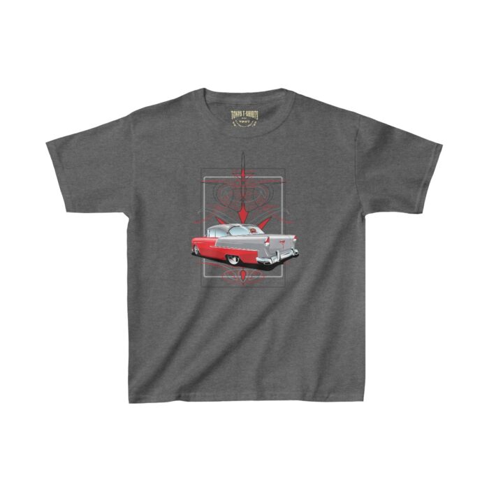 55Chevy Pinstriping (Tony pinstriping design)- Kids Heavy Cotton™ Tee - Image 9