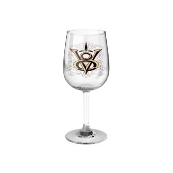 V8 Logo – Wine Glass, 12oz