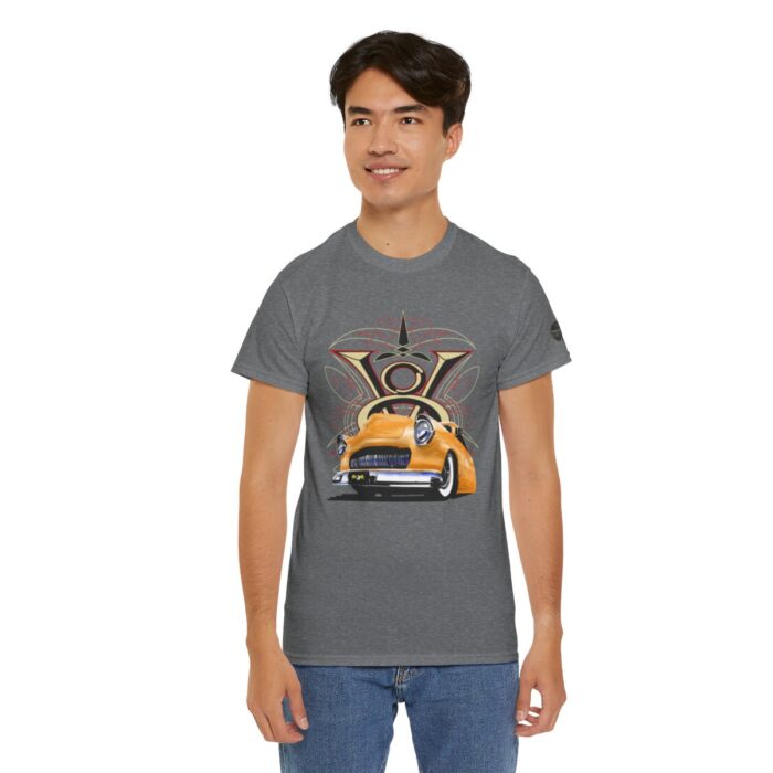 Merc V8 logo with pinstriping - trending Unisex Heavy Cotton Tee - Image 6