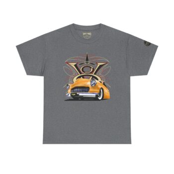 Merc V8 logo with pinstriping – trending Unisex Heavy Cotton Tee
