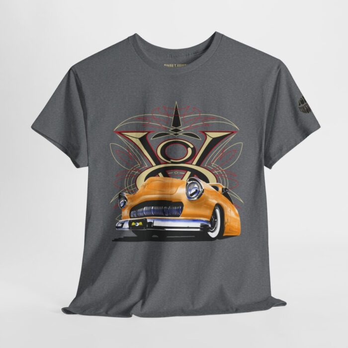 Merc V8 logo with pinstriping - trending Unisex Heavy Cotton Tee - Image 4