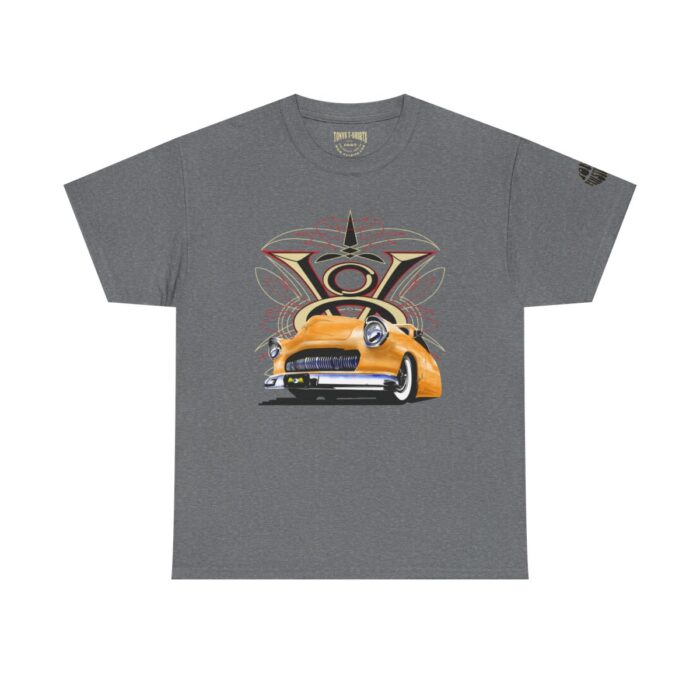 Merc V8 logo with pinstriping - trending Unisex Heavy Cotton Tee