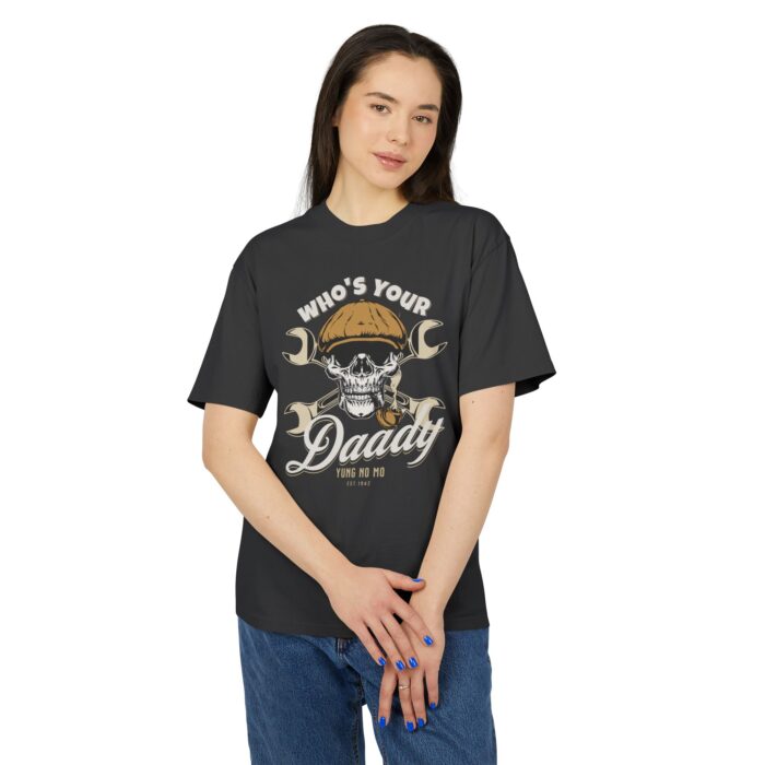 WHO's your daddy Unisex Heavy Faded Tee - Image 3