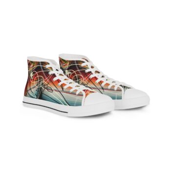 Sarape with pinstriping Men’s High Top Sneakers