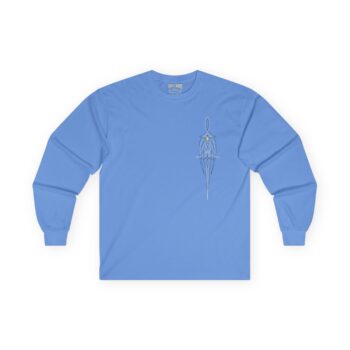Long Sleeve Tee – Minimalist Square Body Pinstriping Design