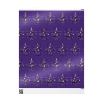 purple SquareBody with pinstriping Wrapping Papers