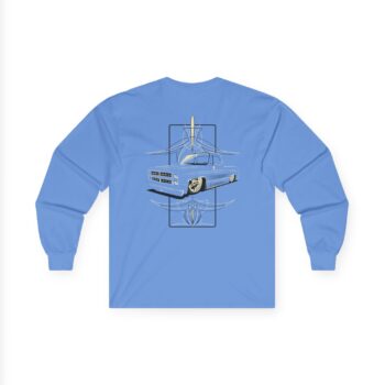 Long Sleeve Tee – Minimalist Square Body Pinstriping Design