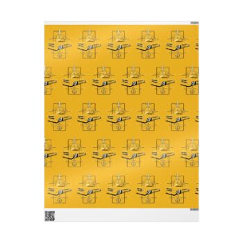 Yellow SquareBody with pinstriping Wrapping Papers