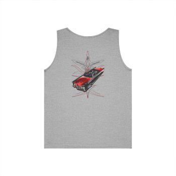 65 Cadi with pinstriping (jimmy Smith design) Unisex Heavy Cotton Tank Top – Vintage Car Design