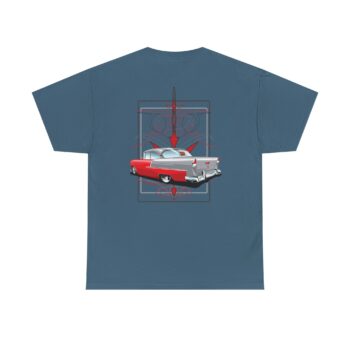 55 Chevy with pinstriping Vintage Car Adventure Unisex Heavy Cotton Tee, Retro Car T-Shirt, Classic Car Lover Gift, Automotive Enthusiast Apparel, Travel Vibes Tee