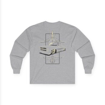 Vintage Car Graphic Long Sleeve Tee, Retro Auto Shirt, Unisex Graphic Tee, Casual Streetwear, Birthday Gift