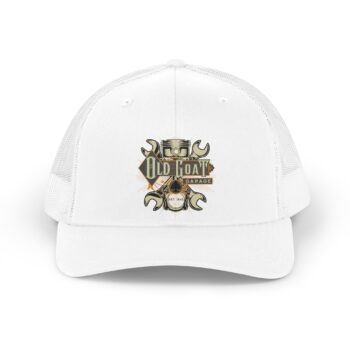 Retro Trucker Hat for Old Goat Garage, Distressed Style Cap, Gift for Dads, Fishing Hat, Outdoor Adventure Hat, Vintage Look Hat-hot rod apparel-von Dutch
