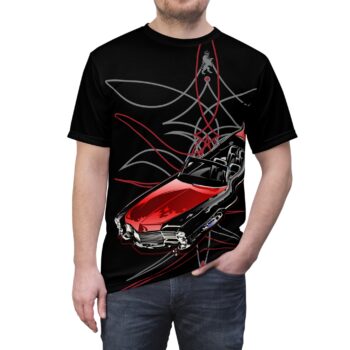 Classic Cadillac Convertible T-Shirt — Retro Lowrider Car Graphic Tee