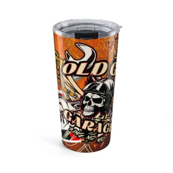 Garage Skull 20oz Tumbler — Old Goat Pinstriping Mechanic Travel Cup