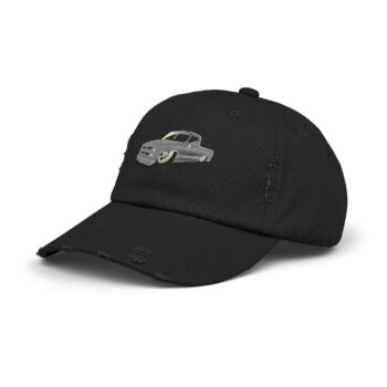 Retro Trucker Hat for Old Goat Garage, Distressed Style Cap, Gift for Dads, Fishing Hat, Outdoor Adventure Hat, Vintage Look Hat-hot rod apparel-von Dutch-SquareBody C10 - dinos get down