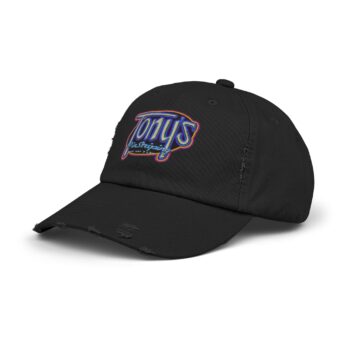 Tonys Logo Retro Trucker Hat for Old Goat Garage, Distressed Style Cap, Gift for Dads, Fishing Hat, Outdoor Adventure Hat, Vintage Look Hat-hot rod apparel-von Dutch apparel- SquareBody C10 - dinos get down