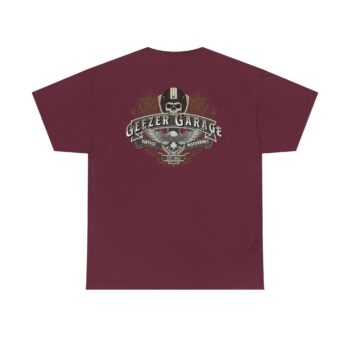 Geezer Garage Vintage-Inspired Unisex Heavy Cotton Tee, Casual Graphic T-Shirt, Gift for Car Enthusiasts, Retro Garage Style, Comfortable Everyday Wear