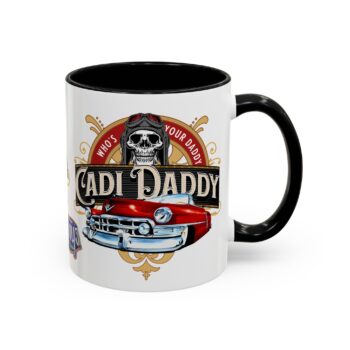 Pinstripe ‘Cadi Daddy’ Accent Coffee Mug (11/15 oz)