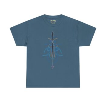 Pinstriped Tee — Custom Artwork by Tony